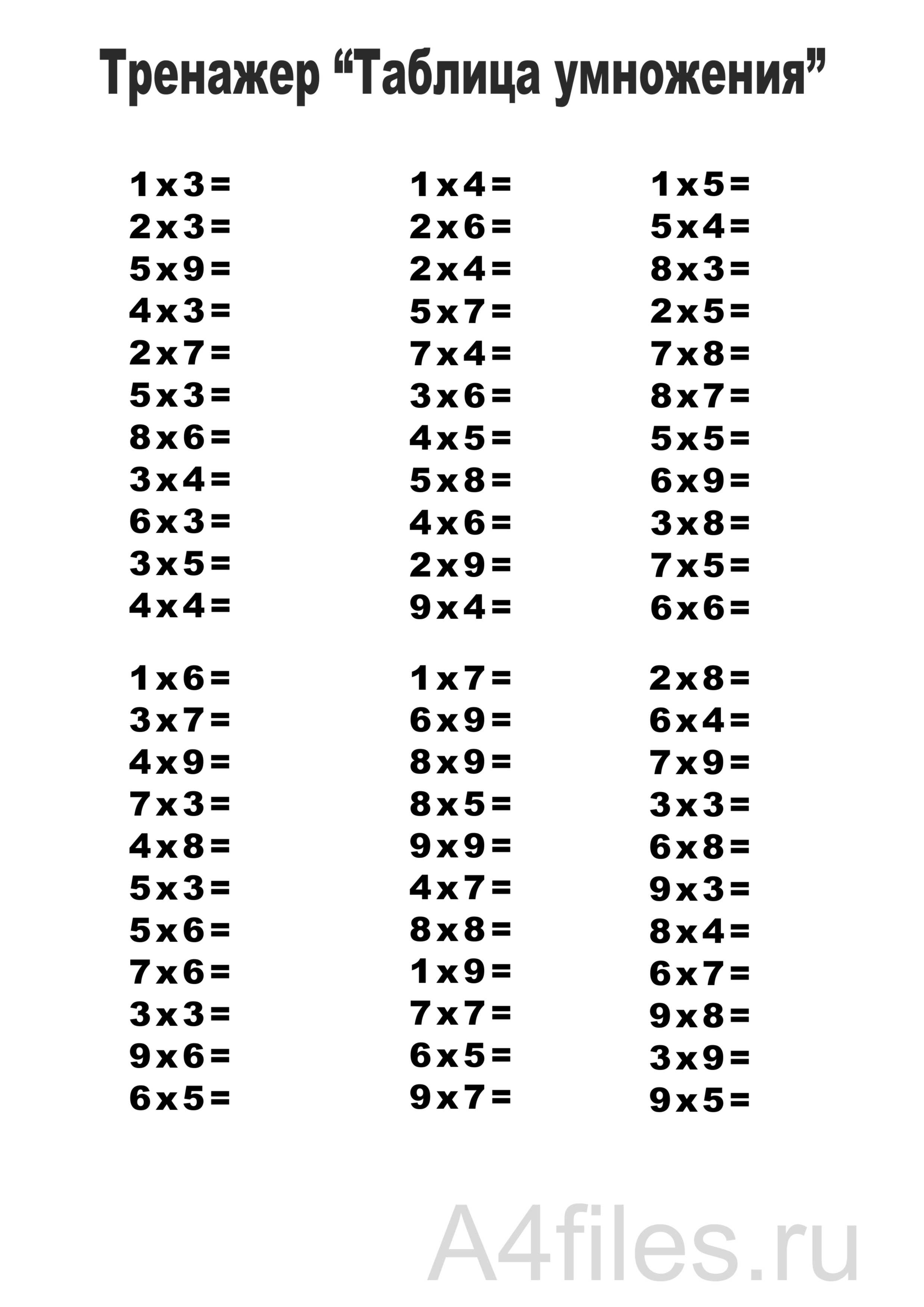 Таблица 3 на 4. Тренажёр «таблица умножения». Таблица умножения до 4 тренажер. Таблица умножения от 2 до 6 тренажер. Таблица умножения на 2 и 3 тренажер.