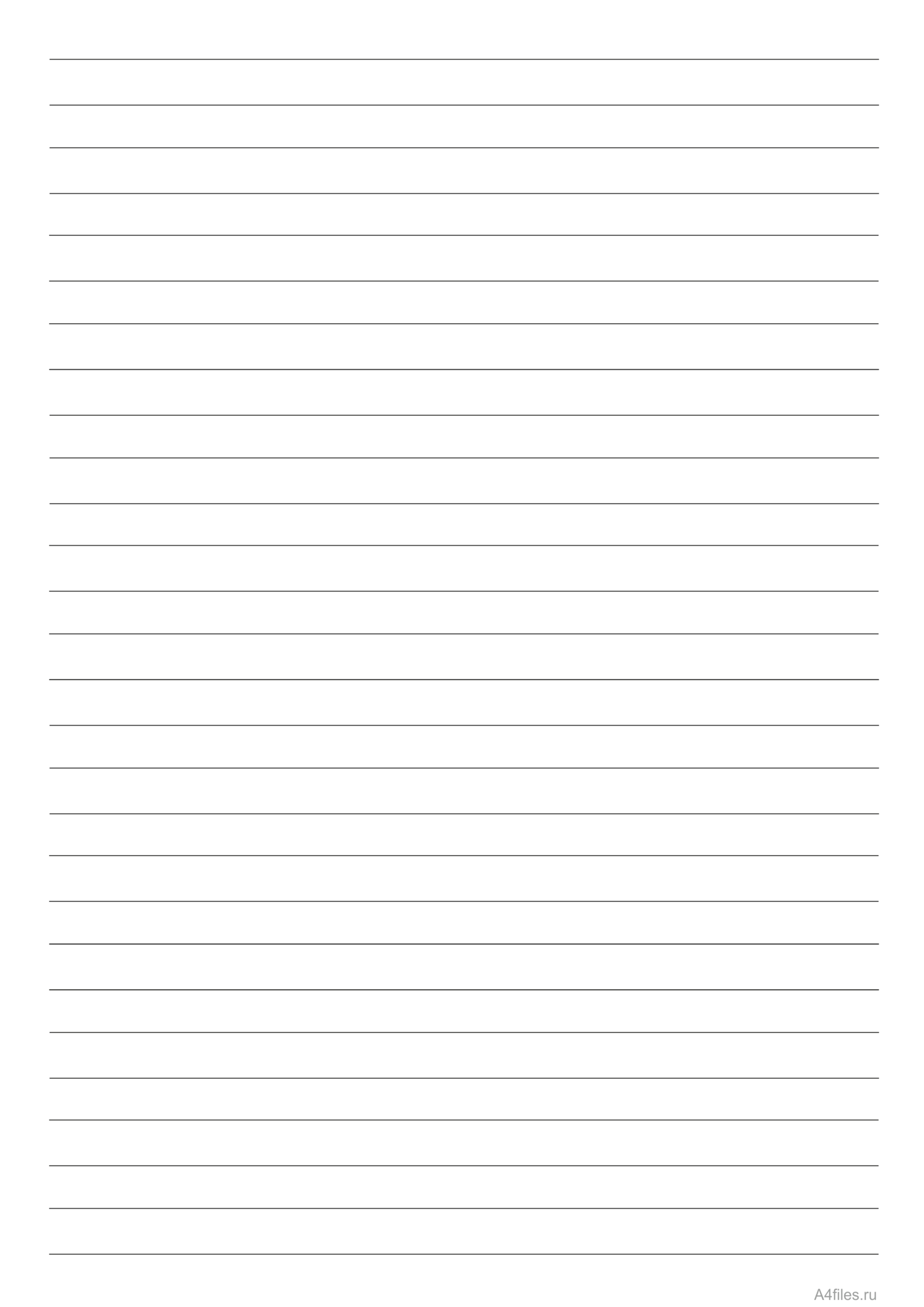 Разлинованный лист а4 для письма в линейку распечатать